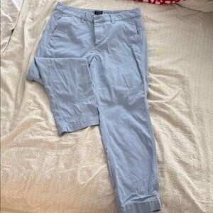 J. Crew Blue Chinos Relaxed Fit Cotton Pants